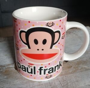 Paul Frank Mug Mid-Century Inspired Julius Monkey Ceramic Coffee Cup NEW